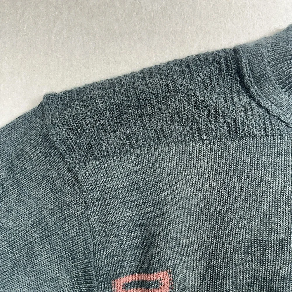 Vintage FIJI Men's Wool Blend Turtleneck Sweater M‎ Green Made in Italy 90s